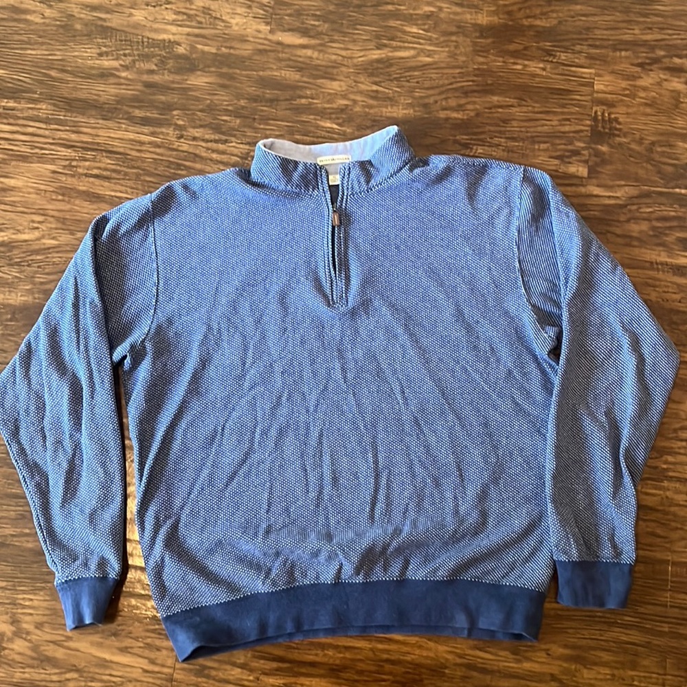 Peter Millar wolf tooth print 1/4 Zip